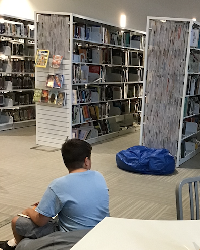PrincetonMS_LC's tweet photo. Scenes from 6th grade orientation...students taking pictures of library essentials and things they love about our Learning Commons in a photo scavenger hunt. @jimsweeney72 @paekcrystals https://t.co/ifS2h9Jhpd