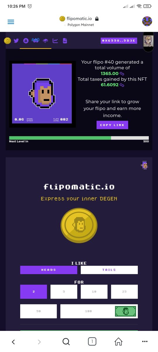 khalif1196's tweet photo. Flipomatic Degen Try your Luck here and Dominate the LeaderBoards to Win the Pot Money and Raffle Ticket to join in NFT Flipo Or Automatic 🤑🤑

https://t.co/Djf4EJAFG4 https://t.co/oqRWgRL7Pb