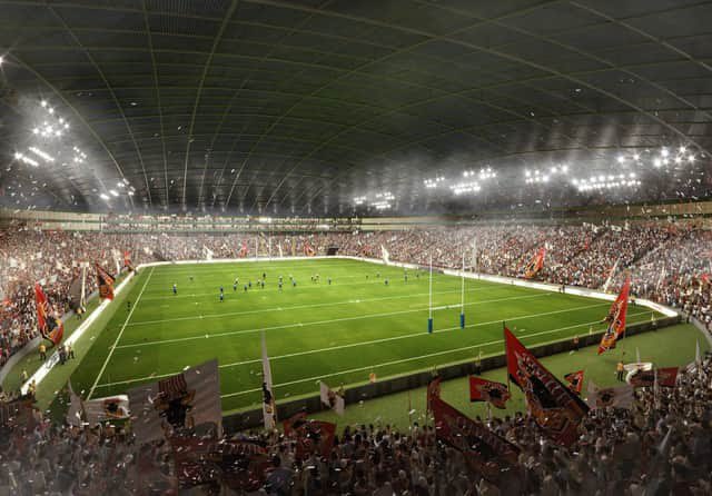 TheGameCaller's tweet photo. Bradford Council bosses have unveiled highly ambitious plans to create a new 25,000-capacity stadium for the Bradford Bulls and the RFL on the existing Odsal site. The stadium would host International and Challenge Cup Rugby League matches. https://t.co/ZhN3SoLLNL