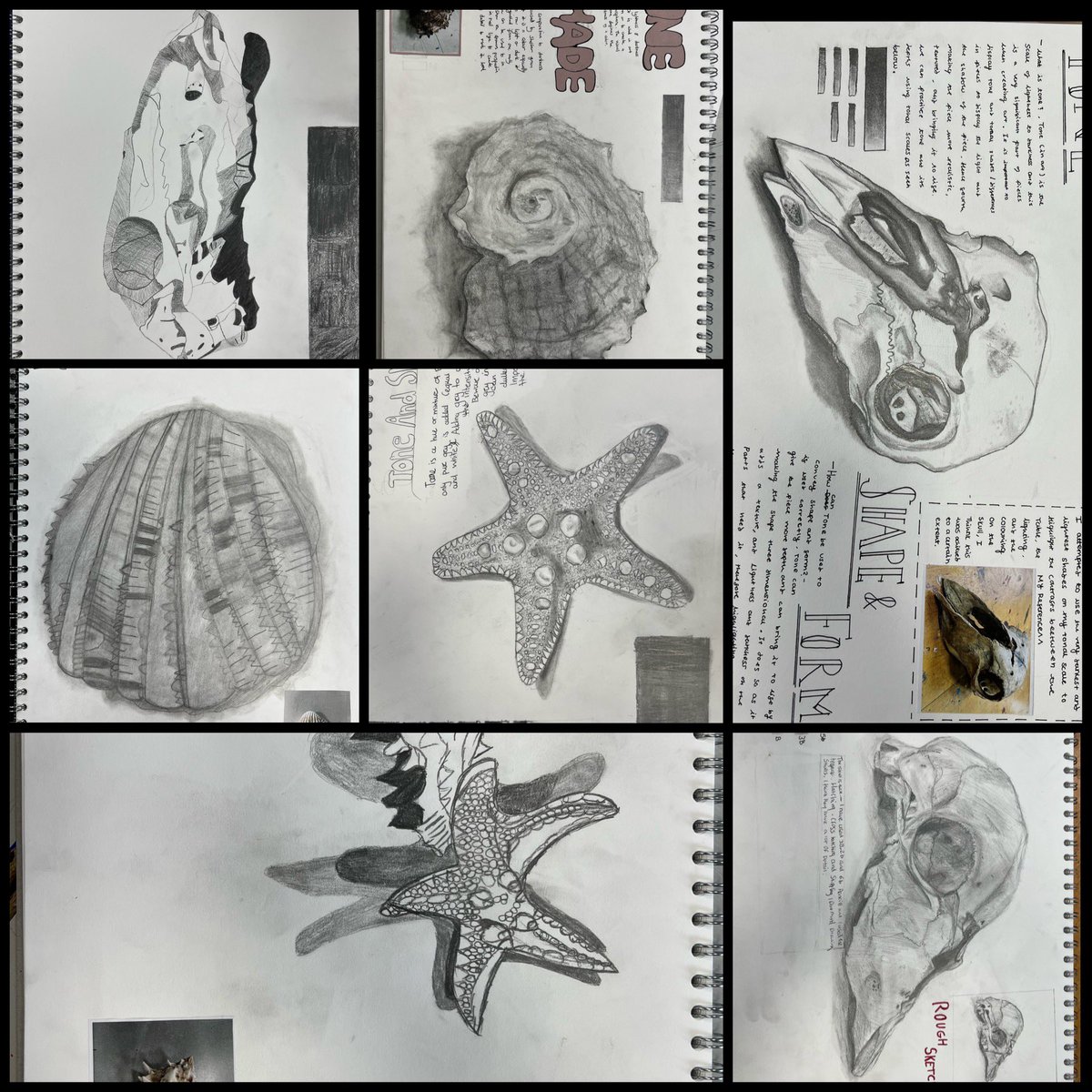 Some lovely tonal drawings from year 10 this week.