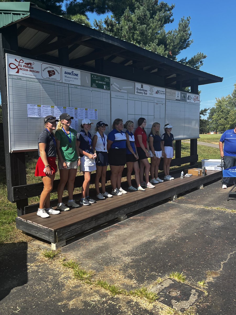 GC_GOLF's tweet photo. Natalie Garrett qualifies for the 1st round of the state next week at Heritage Hills in Sheperdsville. She comes in with a 90 at Etown CC in the 5th Region Tournament. Congratulations Natalie! @GCHS_AD @K105sports https://t.co/9QfgoL14s9