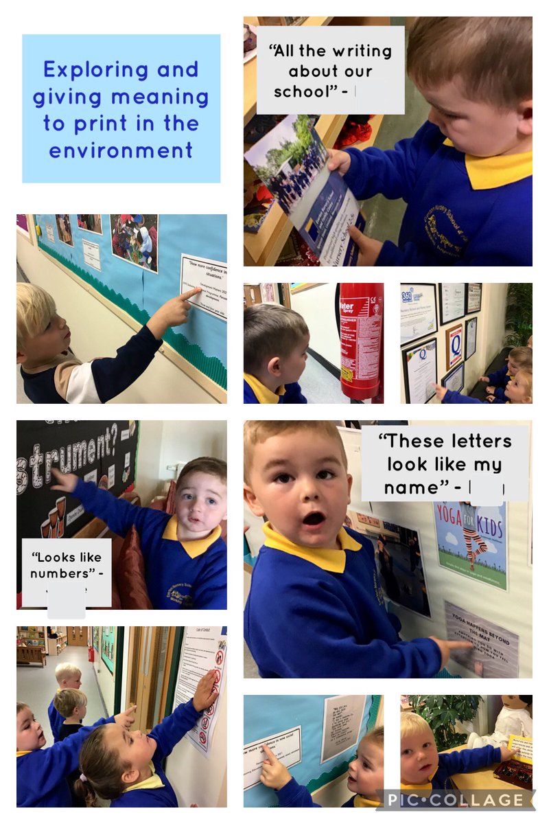 EvertonNursery's tweet photo. Spencer class were keen to identify print around our school during a Family Worker time focused on a ‘writing’ PLOD #familyworkertime #smallgroupactivity #literacy #ourenvironment #eyfs #spencerclass2022 https://t.co/jzWITT1E2p