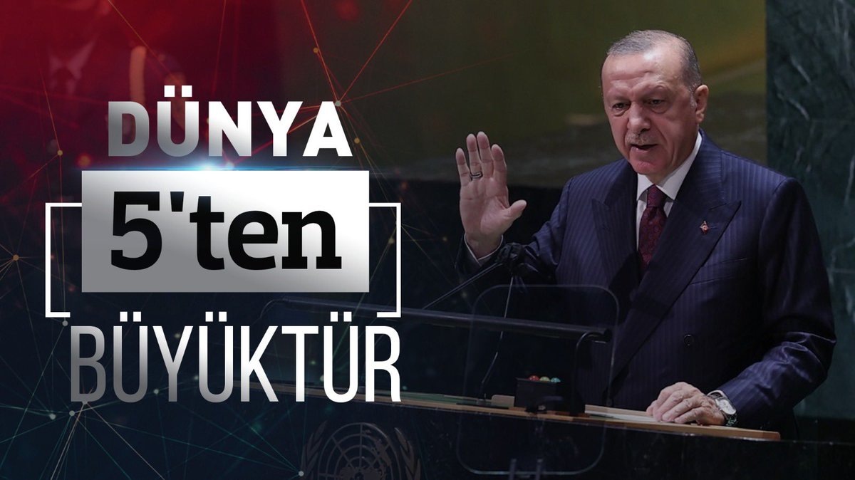 🌍Yeni dünya düzeni kuruluyor, Recep Tayyip Erdoğan “Dünya 5’ten büyüktür” diyerek hakkı haykırmaya devam ediyor…
🇹🇷Artık Türkiye’nin yanında yer alanın kazandığı bir düzene hazır olun.

#DünyaBeştenBüyüktür 
#ErdoganforWorldPeace