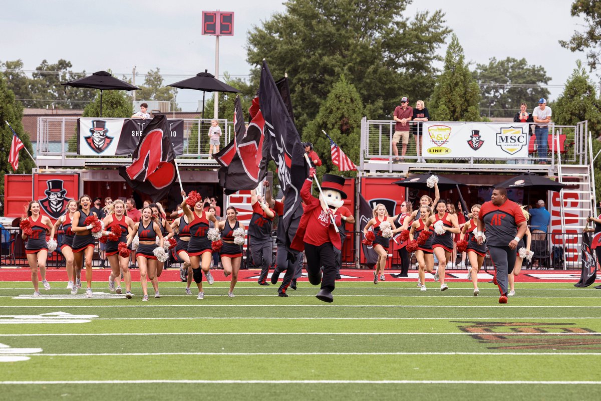 It's the 𝗙𝗜𝗥𝗦𝗧-𝗘𝗩𝗘𝗥 Top-2⃣5⃣ ranked Homecoming Game in APSU history! Get your tickets today and be a part of history in #Stacheville! 🎩🏈

𝟮𝟯. 𝗔𝗨𝗦𝗧𝗜𝗡 𝗣𝗘𝗔𝗬 🆚 𝟭𝟲. 𝗘𝗮𝘀𝘁𝗲𝗿𝗻 𝗞𝗲𝗻𝘁𝘂𝗰𝗸𝘆

🎟️ --> bit.ly/APSUTixFB

#ChaseTheLion | #LetsGoPeay