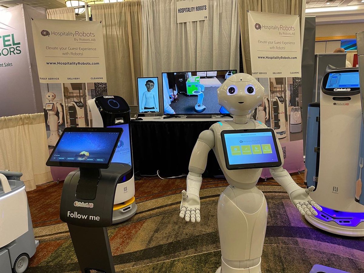 RobotLABedu's tweet photo. RobotLAB continues to be here at the #lodgingConference2022 in #phoenix. Visit us at booth #110 and learn how #robots are becoming essential for the hospitality Industry
Visit our page by clicking the link in bio! #robots #robotics #innovation #hospitality #hospitalityindustry https://t.co/e8KdSzPQyJ