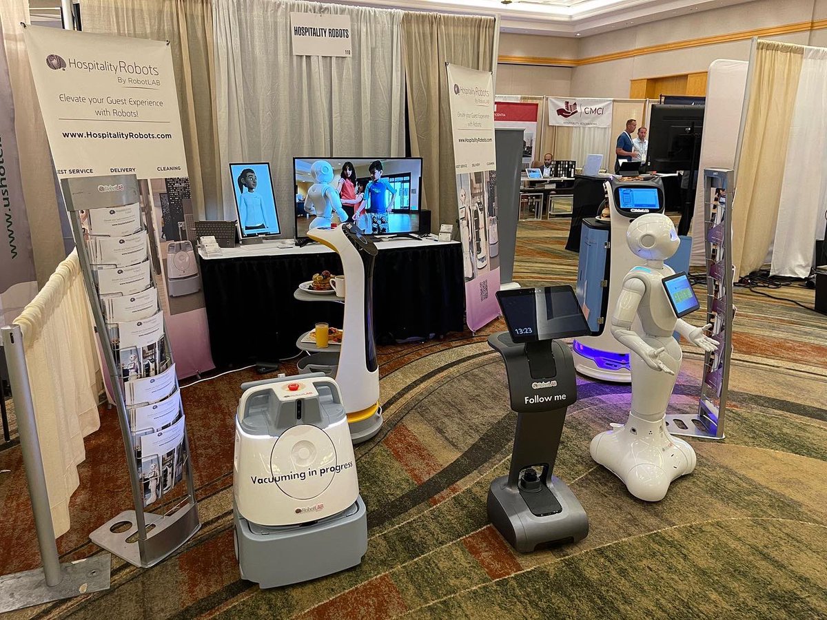 RobotLABedu's tweet photo. RobotLAB continues to be here at the #lodgingConference2022 in #phoenix. Visit us at booth #110 and learn how #robots are becoming essential for the hospitality Industry
Visit our page by clicking the link in bio! #robots #robotics #innovation #hospitality #hospitalityindustry https://t.co/e8KdSzPQyJ