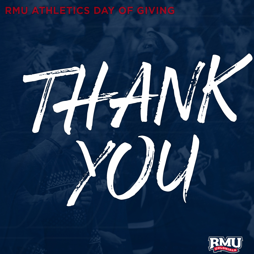 Thank you to everyone who has donated today! There’s still time to help with #RMUDayofGiving Hit the link in our bio to make a gift 🎁 #RMUnite