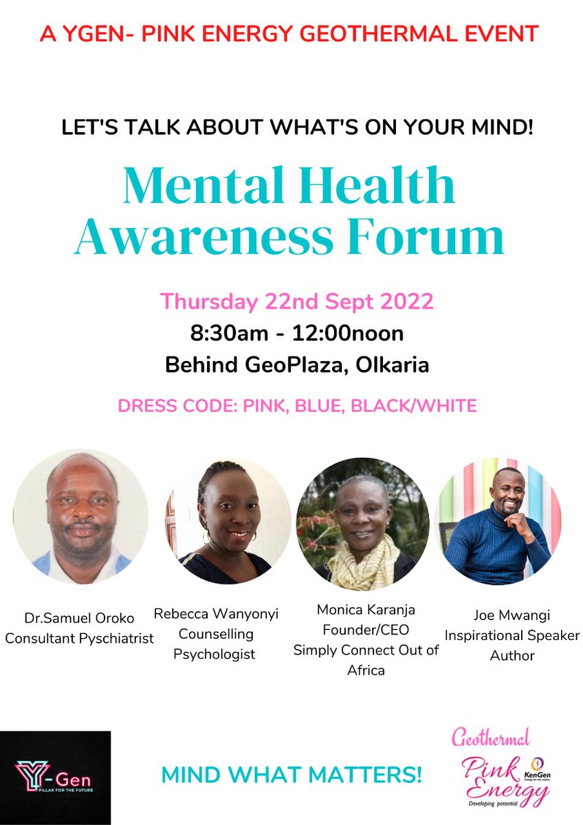 Dr Wairimu Mwangi (HSC) (@njue_anna) on Twitter photo I simply cannot wait for Thursday to get here! At the home of geothermal #KenGen Olkaria we shall have a candid discussion on how to take care of our mental health and continue to be #EnergyChampion #KenGenYGEN <a href="/PinkEnergy_/">KenGen Pink Energy</a> I simply cannot wait for Thursday to get here! At the home of geothermal #KenGen Olkaria we shall have a candid discussion on how to take care of our mental health and continue to be #EnergyChampion #KenGenYGEN <a href="/PinkEnergy_/">KenGen Pink Energy</a>