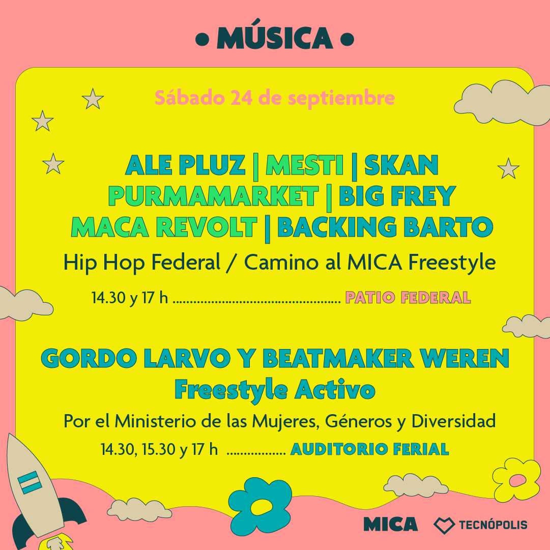 TecnopolisArg's tweet photo. 💥¡Se viene una #FlorDePrimavera🌸 en Tecnópolis! 💥
🥁 Este finde hay música y baile en todos los escenarios, 😎 hip hop y freestyle, instalaciones interactivas y performance de Artes Electrónicas en el ciclo #Lupear, 🕹️ videojuegos y una kermese multideportiva. 🤸♂️ https://t.co/x0UfMhIZ2j