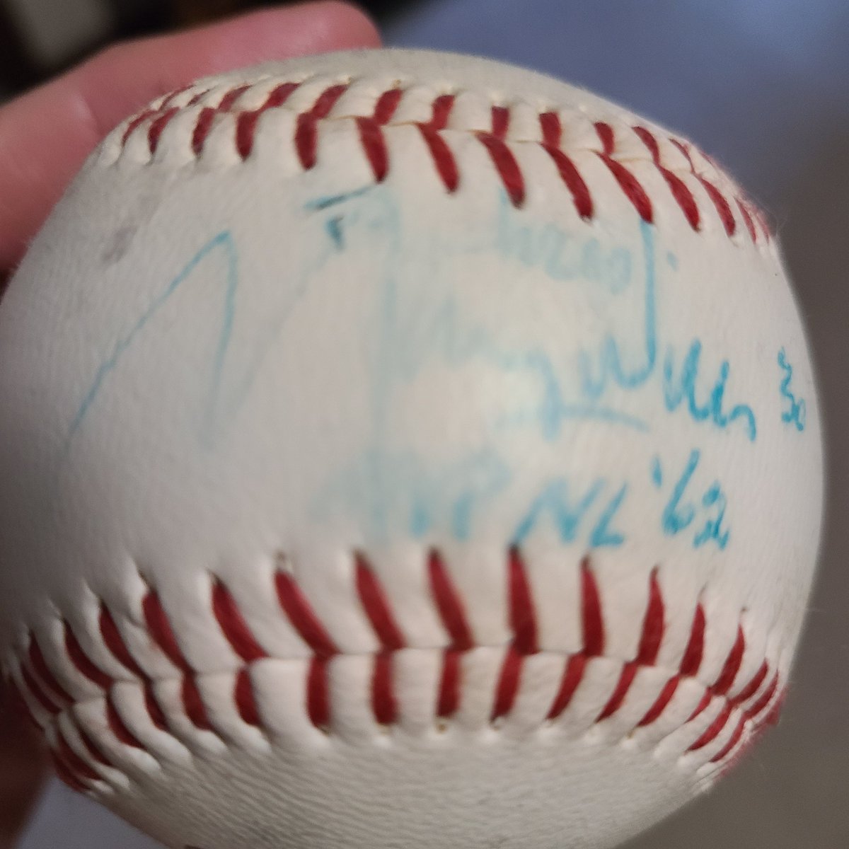CMTubbs's tweet photo. When I was working with the @FMRedHawks, I made sure to get a baseball autographed by the great Maury Wills. It's a little worn, but still have it to this day.. #RIPMaury https://t.co/BNmNPysba3