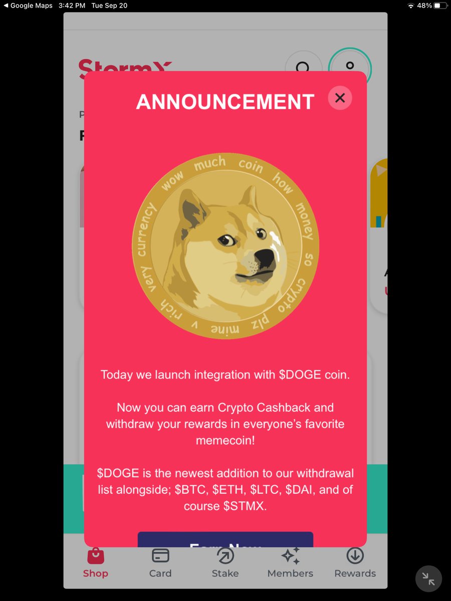 _Mattslats_'s tweet photo. Through all the bear markets and negative mess we have been going thru recently, ⁦@stormxio⁩ and ⁦@SimonYuSEA⁩ been right on time with my payments from #staking and still making moves I see #dogecoin #doge #stmx #makinmoves #dogexstormx $doge $stmx #holdforthefuture https://t.co/qtQDNPGuv3