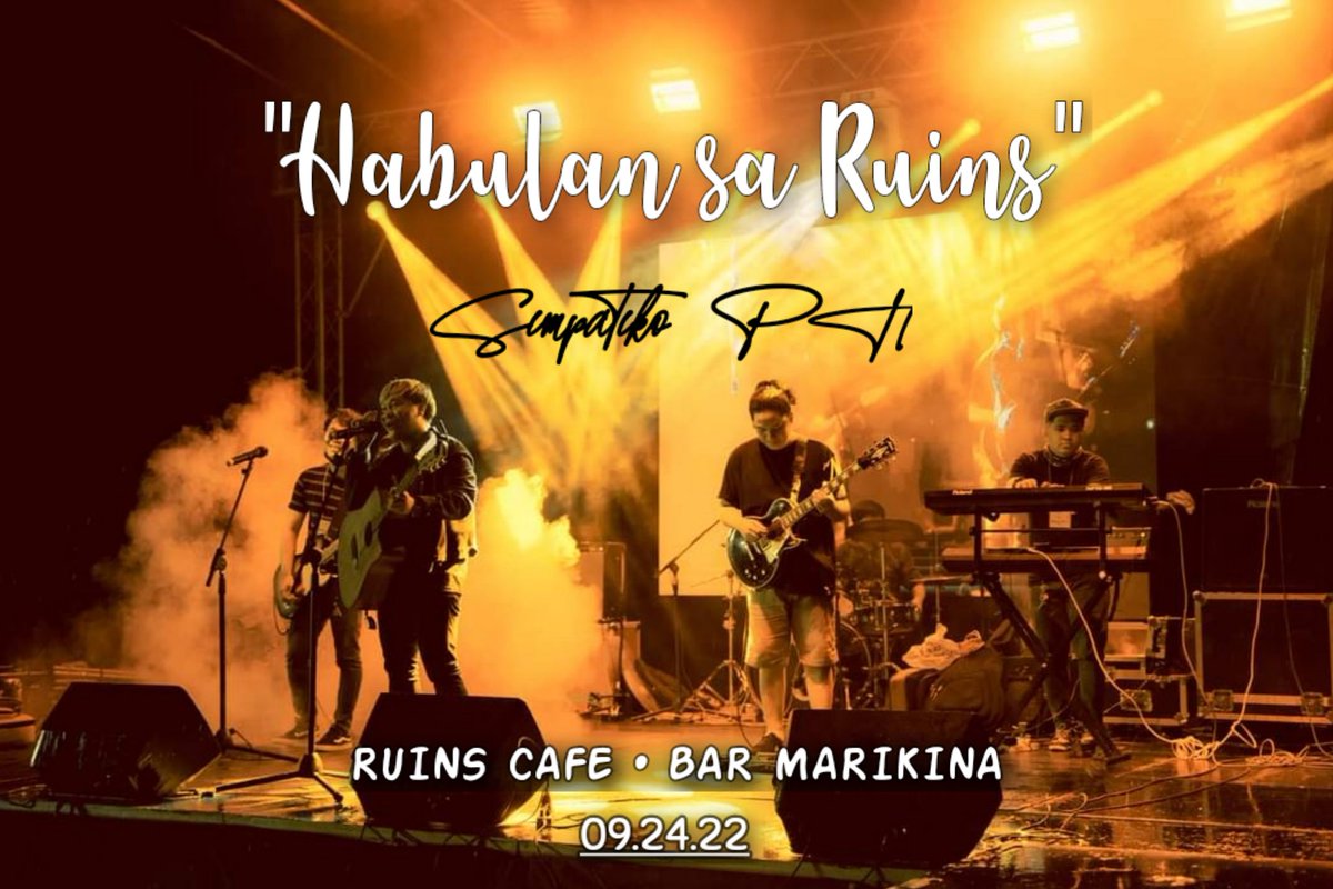 𝐉𝐨𝐢𝐧 𝐮𝐬 as 𝑺𝒕𝒊𝒇𝒇𝒍𝒆𝒓𝒔 release their first single '𝐓𝐀𝐘𝐀, 𝐓𝐀𝐘𝐎' 
this coming 𝐒𝐞𝐩𝐭. 𝟐𝟒 (Saturday) at Ruins Cafe • Bar Marikina.
Get your tickets here: 
tinyurl.com/RuinsSept24

Want us to be part of your events?
Contact us here 📞
0949 145 7945