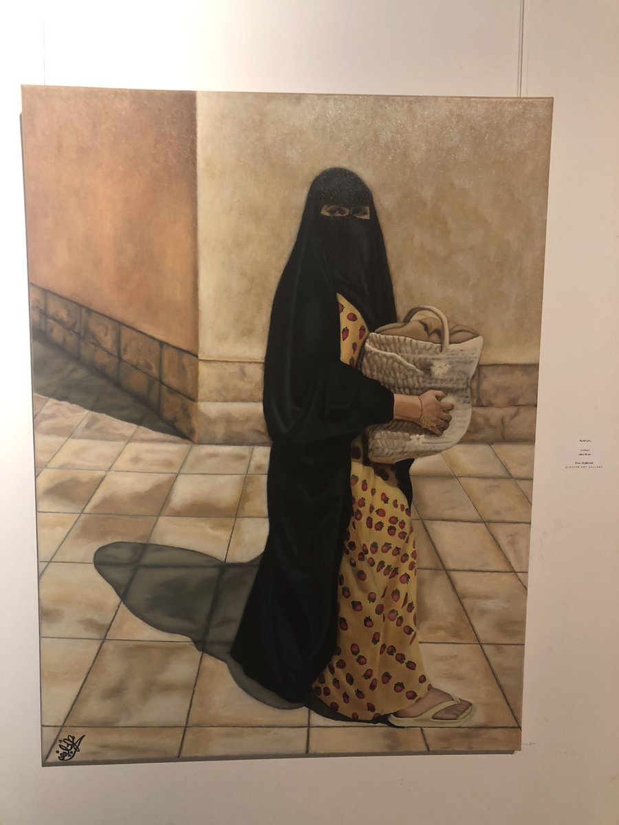 9abdulaziiz's tweet photo. أكثر عمل شدني في معرض نجديّات عمل التشكيلي المبدع سالم الخليفة @smm77771 في هذي اللوحة و سميتها "موناليزا نجد" 💚🤍 https://t.co/guC3PSTi00