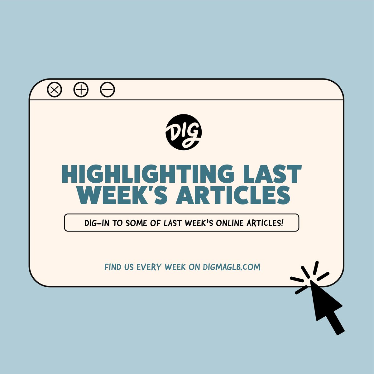 DIGMAGLB's tweet photo. Have you been keeping up with our weekly online articles? ✨

Check out some of the articles we’ve put out within the last week, thanks to our lovely DIG writers 🫶🏼 

Read more at https://t.co/LhV2hOkSYn for new content every week! https://t.co/UaXDiqixBV