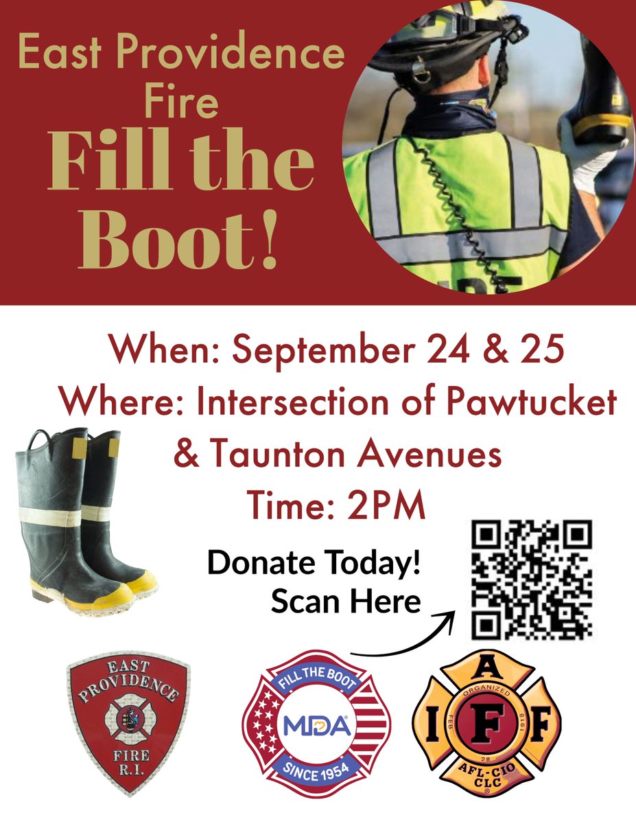 CityofEastProv's tweet photo. Do you want to #FillTheBoot! To Donate: Scan the QR code below or VISIT: https://t.co/SNjwRBNC8z https://t.co/riQfBNgT53
