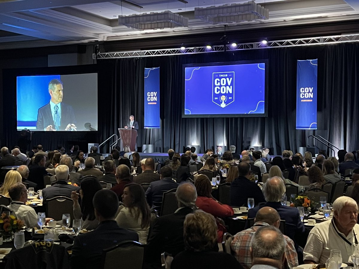CSexton25's tweet photo. Great seeing @allen_foster, Mayor Mayberry &amp; other leaders from the Upper Cumberland Region &amp; our state @TNECD’s #GovCon22 Luncheon. Enjoyed hearing @GovBillLee’s message about how #TN remains a national economic leader because of the conservative policies implemented since 2011! https://t.co/QwxqFhOjSk