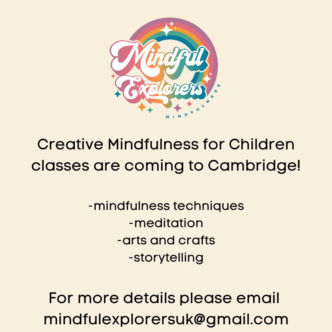 mindful_explore's tweet photo. Creative Mindfulness for Children classes are coming to #Cambridge! Please do get in touch for details. #creativemindfulness https://t.co/sJikxsHUgq