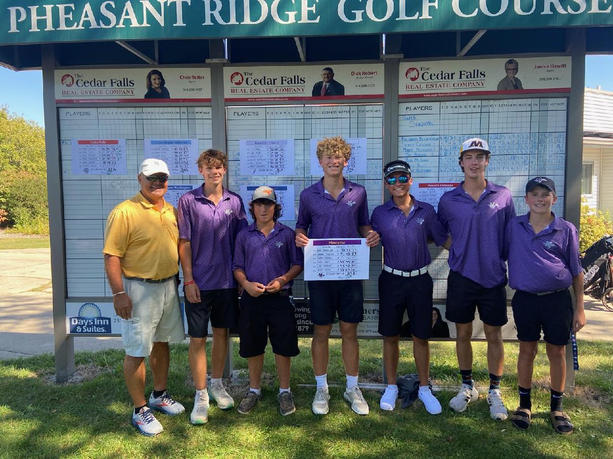 Muskies post a season low score of 338 at the Tiger Invitational in Cedar Falls. 

Sr captain Mike Henderson fires season low 77. Seniors Nathan Sharar and Sam Emmert score career lows of 83 and 89 respectively. 

Thanks to Coach Rivera for his leadership today!