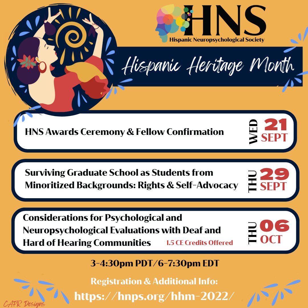 The first HNS HHM event is TOMORROW! Sign up at hnps.org/hhm-2022/