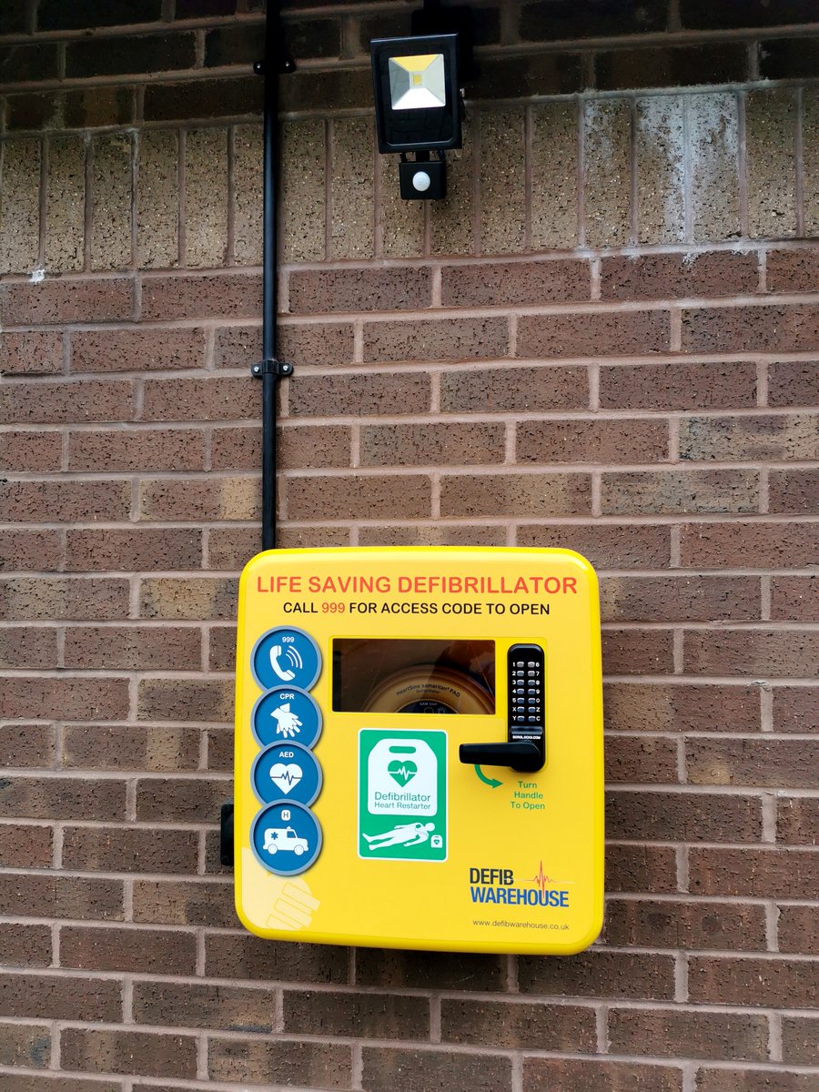 AndertonCentre's tweet photo. We would like to thank Springfields Employees Medical Research &amp; Charity Trust for the recent acquisition of a defibrillator and cabinet, now located at the front of the Anderton Centre. #defibrillator #NWAS #charity #makingadifference https://t.co/z6zjmx7UhH