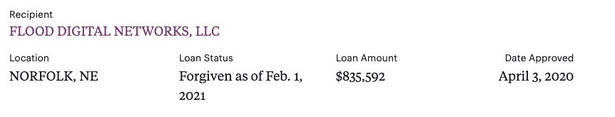 Patty4Nebraska's tweet photo. Mike Flood: Believes student loan relief is "completely tone deaf."

Also Mike Flood: *accepts over $800,000 in PPP loan forgiveness* 🤔 https://t.co/AsTIP7mIRq