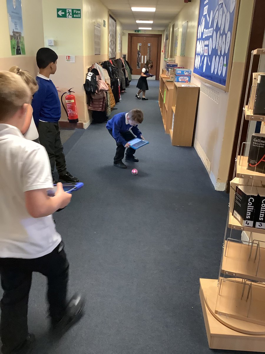mrsmitchell_l's tweet photo. On Friday we visited the Digiden. We chose from Just Dance, Lego and Spheros. @BantMissK challenged us to build a course for the spheros next time! Challenge accepted 😉 Stay tuned to see what we create #bantCreativity #banttech https://t.co/fQoi0DS48N