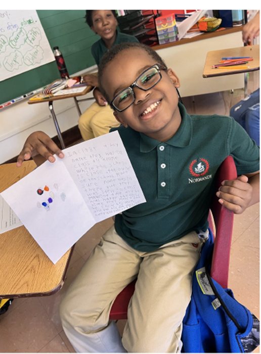 NormandySC1's tweet photo. Bel-Nor School celebrated #InternationalDotDay, a way for adults and children to boost courage so that their creative potential is released. Students and teachers engaged in several activities used to connect, collaborate, and celebrate self-expression. #NormandyNext #community https://t.co/jUldyUCIaI