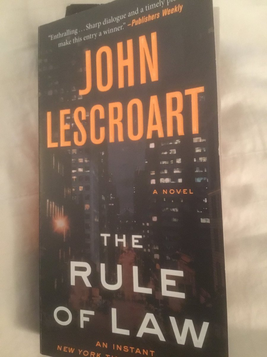 KittyBlumsack's tweet photo. The problem with your books ⁦@johnlescroart⁩ is not that they are
 good reads, but that I neglect other things.  Always “hard to put down” reading.  Thanks https://t.co/GefwNUsGXA