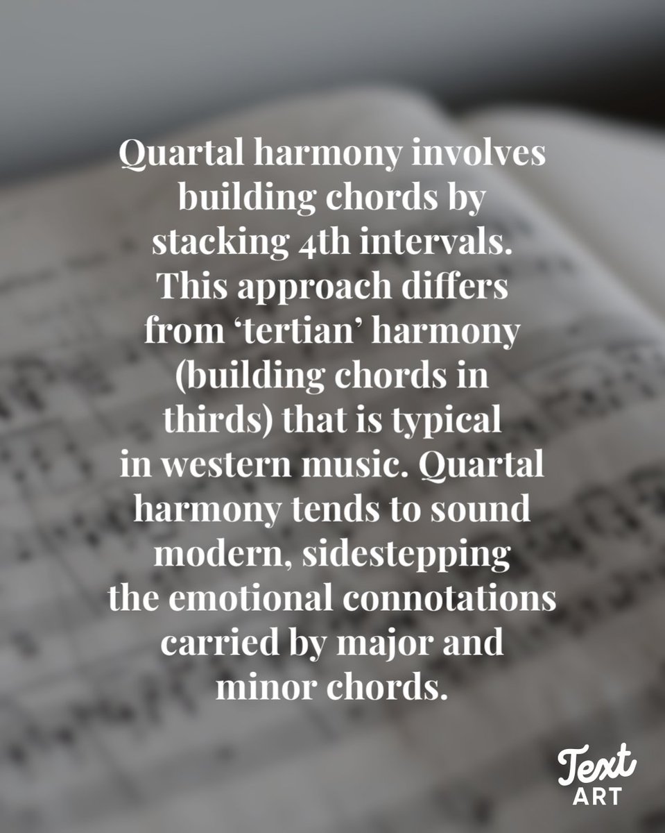 BTScore_Org's tweet photo. What are some well-know film scores that use quartal harmony? Let us know your favourites!
#Composer #Composition #MusicProducer #MusicProduction #FilmMusic #MediaComposition
#MusicTheory #LibraryMusic #ProAudio #MakingMusic #MusicEducation #ComposerLife #Orchestration https://t.co/06X9AIawop
