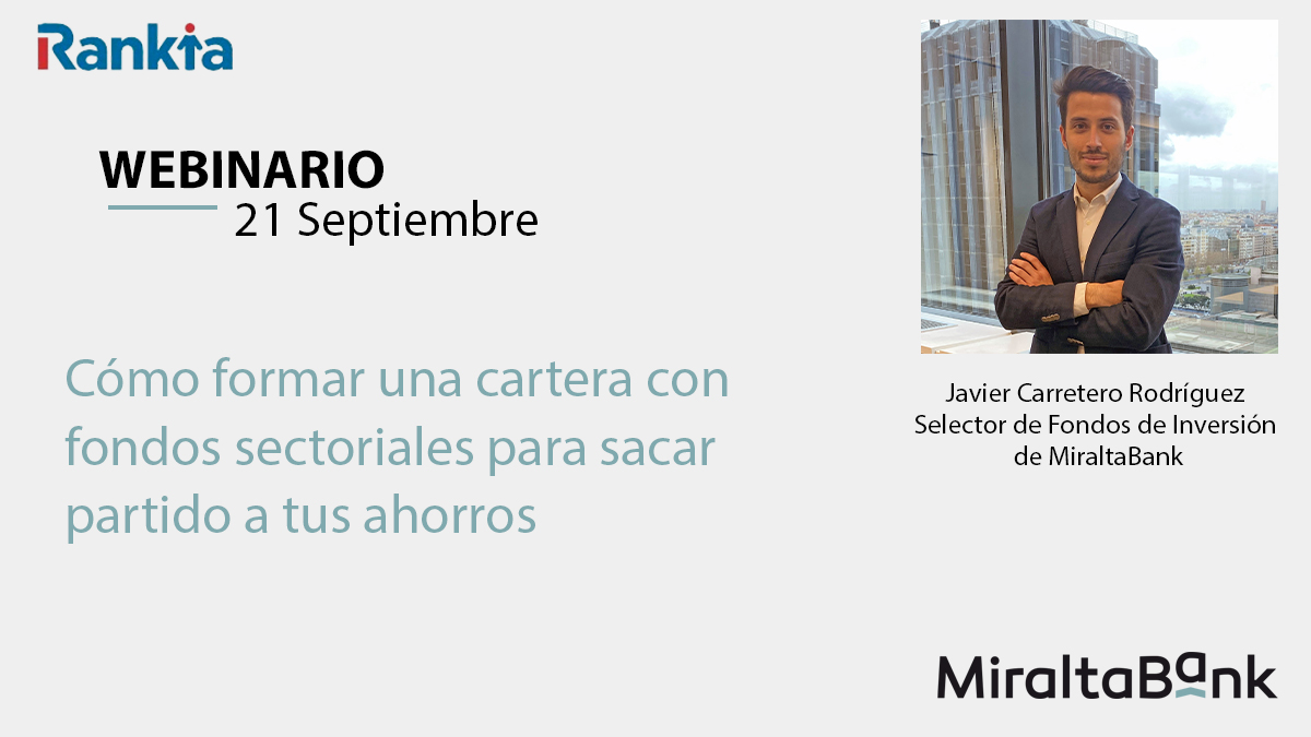 versagestion's tweet photo. 📢Miércoles 21 de septiembre 🕔 a las 17h

➡️ Próximo webinario gratuito de Javier Carretero, selector de Fondos de Inversión de @miraltabank  como ponente con @Rankia  
➡️ Duración estimada de 45 minutos

Puedes inscribirte en este enlace ➡️ https://t.co/1SzmofysXX

#Inversion https://t.co/c8uM8EJBiG