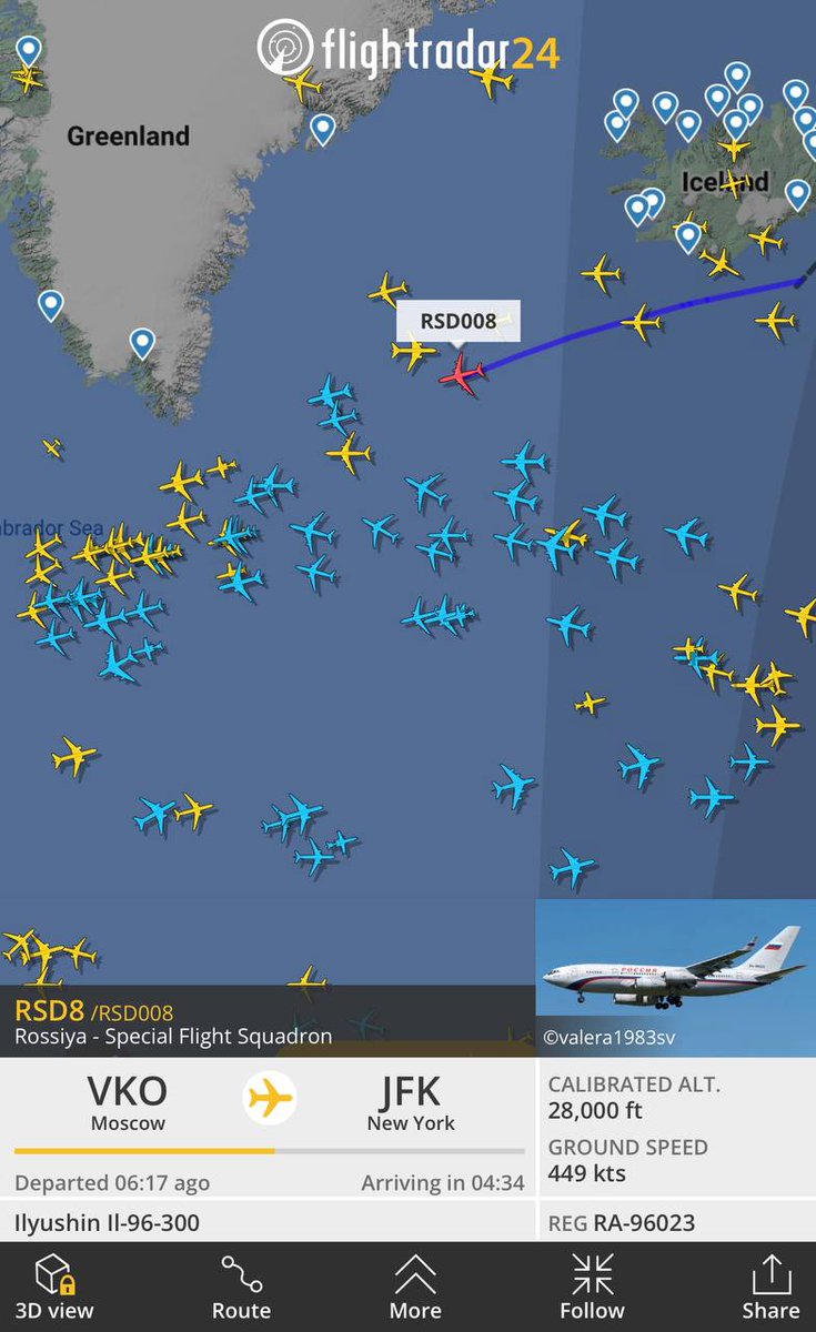 A special plane flew from Moscow to New York.

🔗flightradar24.com/RSD008/2d89649…