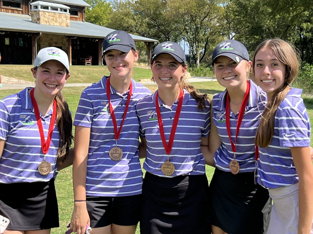 Timber Creek JV Girls bring home 3rd 🥉 from the Speedway Classic Golf Tournament held at Champions Circle and hosted by <a href="/ArgyleEagleGolf/">Argyle Eagle Golf</a>.  Congratulations Ladies!  Great Job!  Go Falcons! <a href="/KISDAthletics/">Keller ISD Athletics</a> <a href="/TCHS_WAthletics/">TC Women’s Athletics</a> <a href="/TCHS_Booster/">TCHS ABC</a> @TCHSTalon