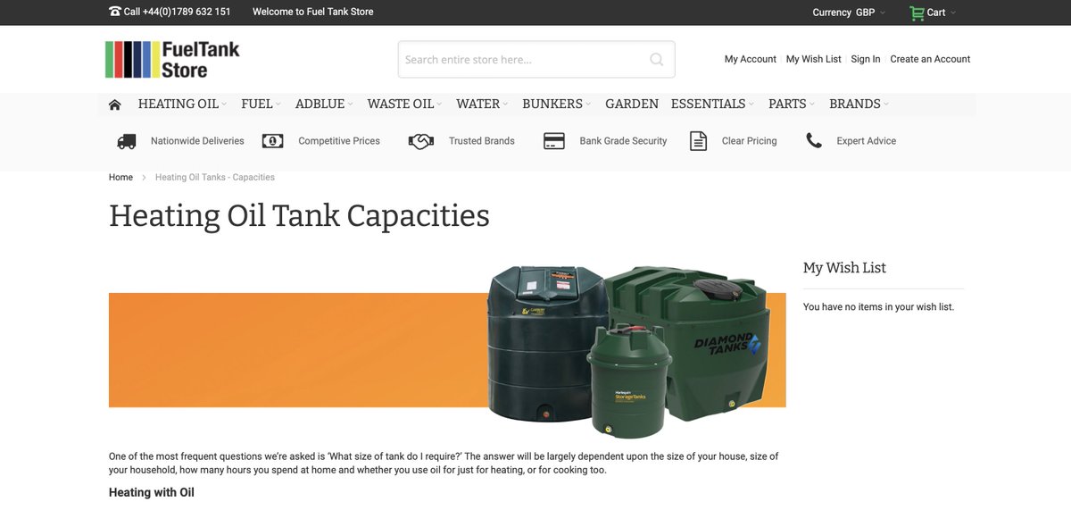 Considering a new or replacement #OilTank? Unsure which capacity to choose? Check out our capacity guidance for domestic #HeatingOil users, to help find the perfect oil tank for your home. Just click or tap fueltank.store/heating-oil-ta… to find out for yourself. #BetterOffBunded
