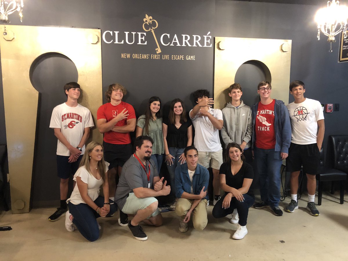 STMsrichards's tweet photo. Junior retreat - Clue Carre https://t.co/prsfMpBETS