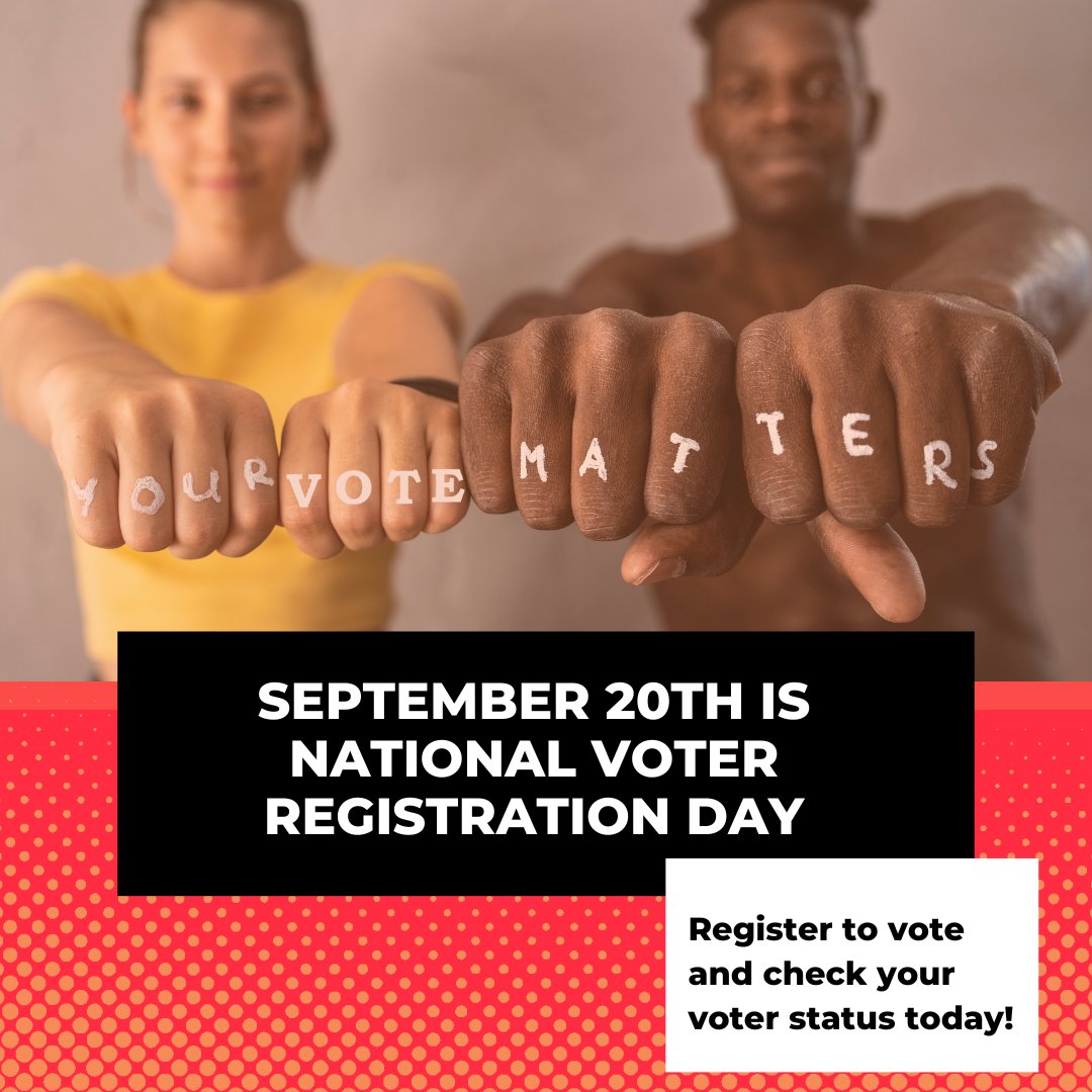 Today is #NationalVoterRegistrationDay! Register to vote and double check your voting status in GA in the link below:
registertovote.sos.ga.gov/GAOLVR/welcome…

#arts4action #arts4change #outofhandtheater #gavotes