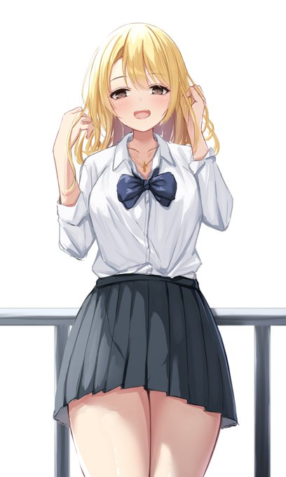 練習で描いたオリジナル金髪ギャルです 