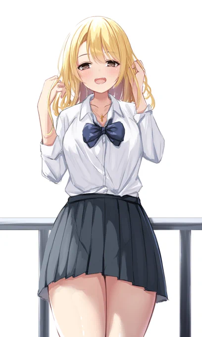練習で描いたオリジナル金髪ギャルです 