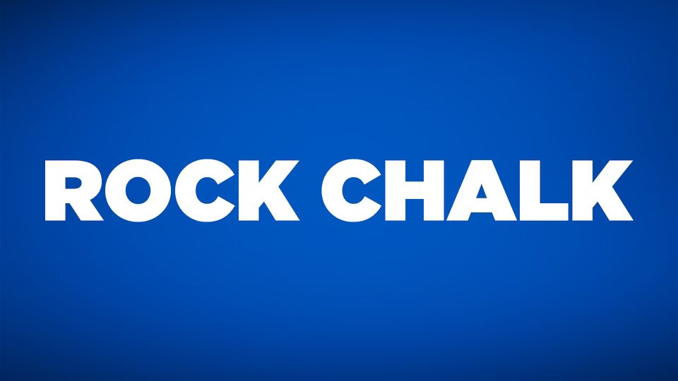KU_Football's tweet photo. We say Rock Chalk A LOT.

It can pretty much mean whatever you want it to mean. 

We score a TD? Rock Chalk
We win? Rock Chalk
Pass by a friend? Rock Chalk
To end your vows? Rock Chalk

Add it to your vocab. You’re gonna need it. https://t.co/7u8yfrtCxP