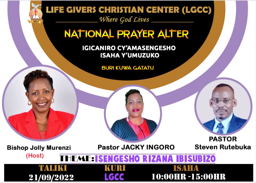 LgccRwanda's tweet photo. Tomorrow we gonna have Alter deliverence service at LGCC.
Are you being haunted by any alter come and be delivered tomorrow from 10:00HR to 15:00HR.
Contact for more details +250786956050 https://t.co/Ht5ih5QTBo