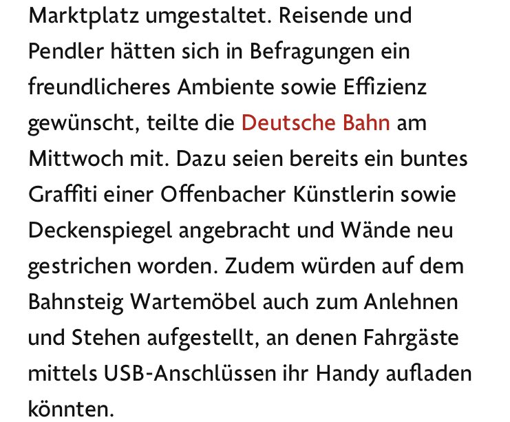 Corners2021's tweet photo. Ich muss seit zwei Jahren regelmäßig über den „Zukunftsbahnhof“ lachen.
Was zum Anlehnen und USB-Anschlüsse. Just… wow 🤯
#RespectOffenbach https://t.co/yyGWukwcxU