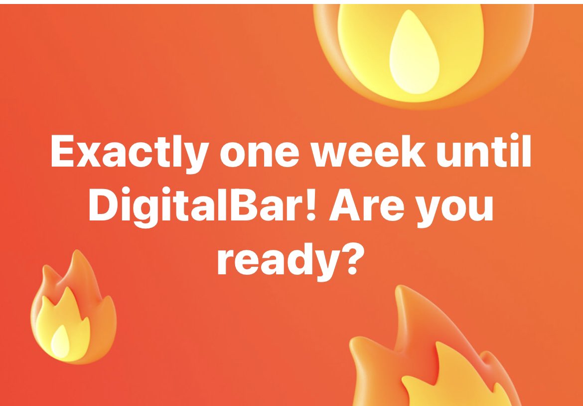 digitalbaroslo's tweet photo. Exactly one week until DigitalBar! Are you ready?

#oiw2022 #digitalbaroslo https://t.co/y6XwjMqNms