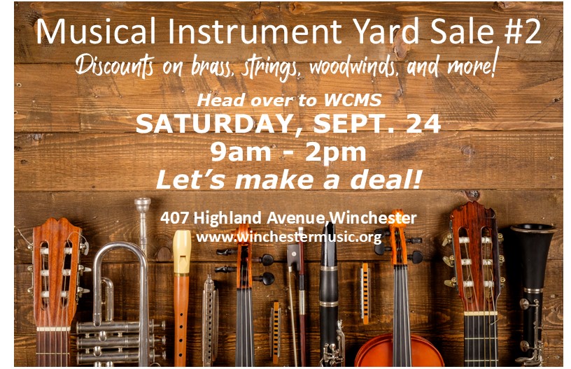 Did you miss our first Musical Instrument Yard Sale last month? Fear not--there's a second chance coming up this Saturday!