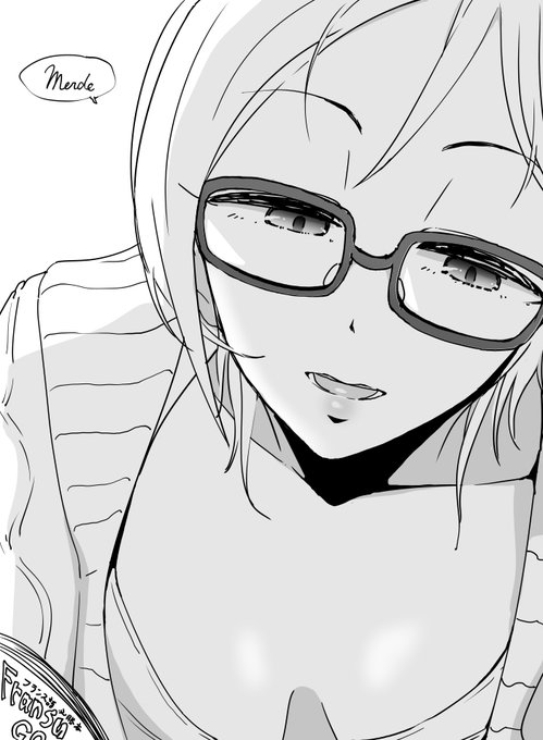 ファンボックスに『フランス語の発音をじっくり教えてくれる相川千夏さん』リクエストが来ていたので描きました 