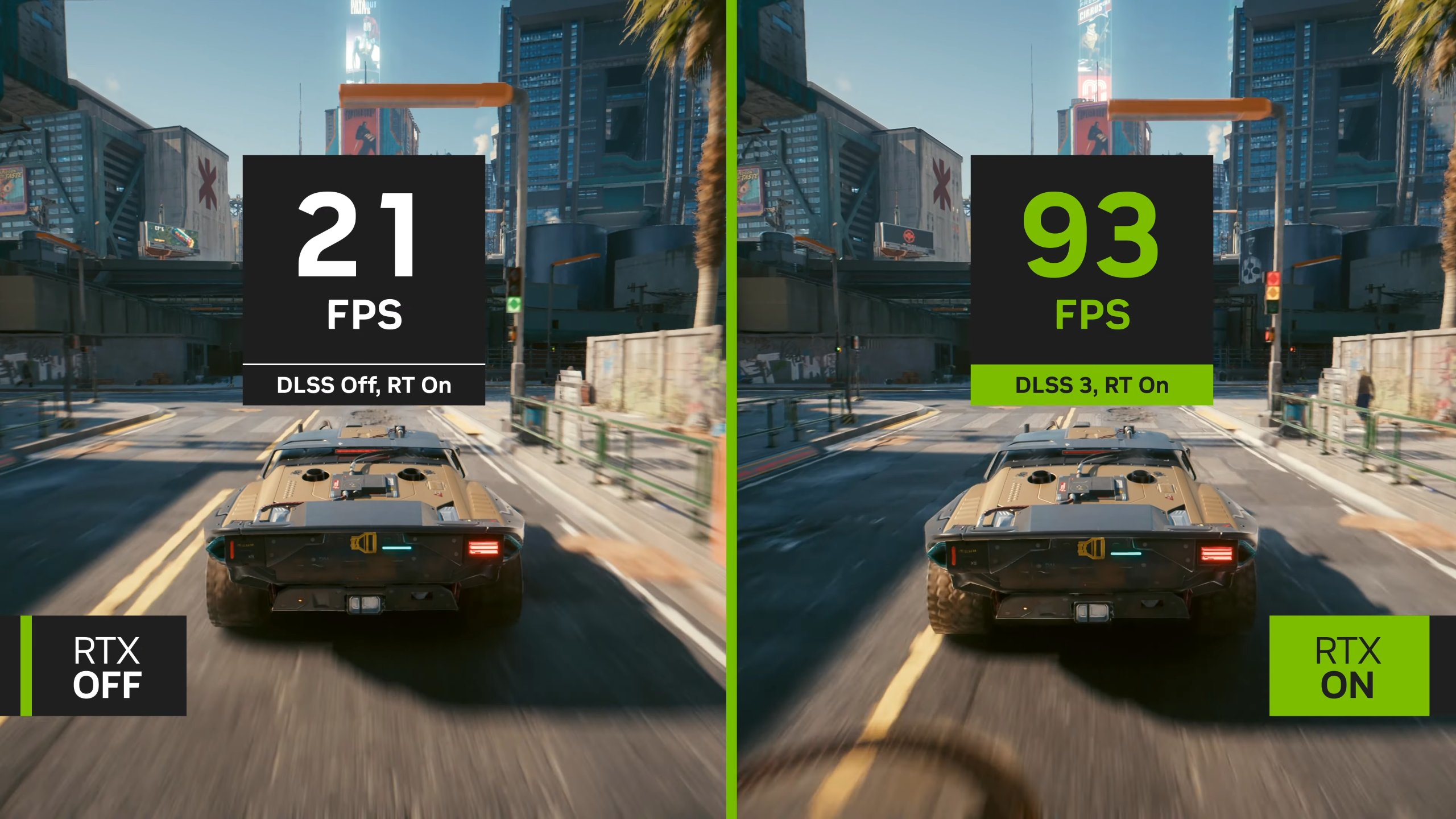 Radek on X: Cyberpunk 2077 DLSS 3 performance comparison. 😍 Captured with  GeForce RTX 4090 at 3840 x 2160, New Ray Tracing: Overdrive Mode, DLSS 3,  pre-release build.   / X