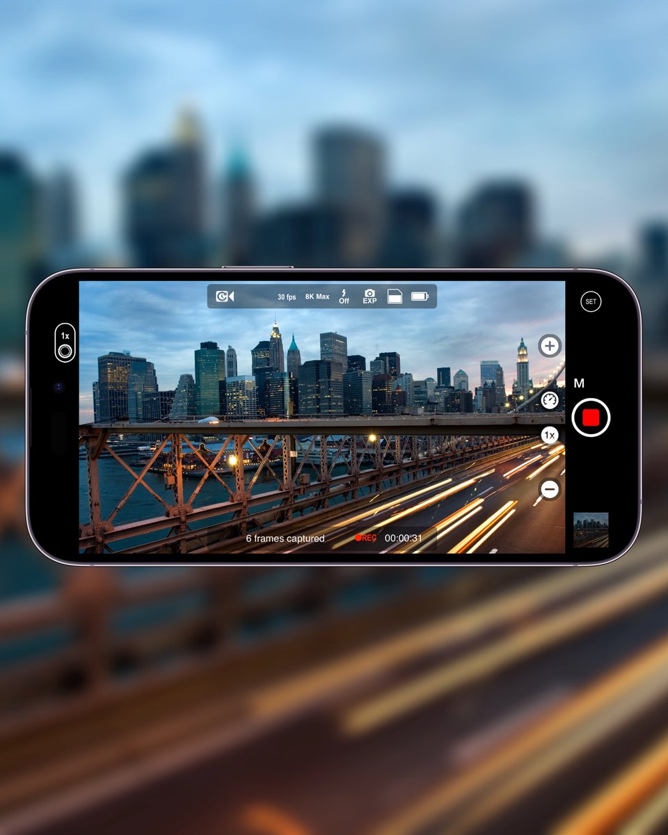 procamapp's tweet photo. We’re bringing 8K time lapse to iPhone 14 Pro! And we want to give you all a chance to try it out, so we’re making it free for a limited time! COMING SOON https://t.co/aDl4GxcM1Y
