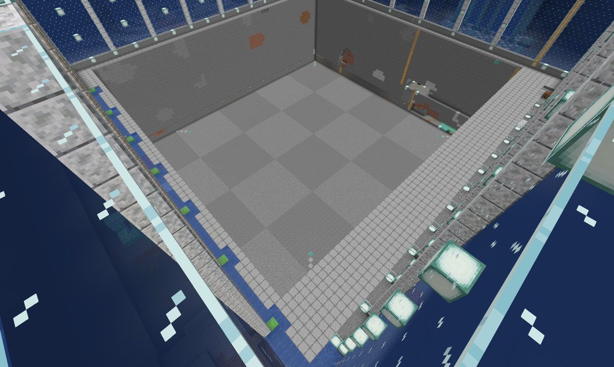 minecraftMiur's tweet photo. 3連休に数か月ぶりにマイクラやった。やりたいことは沢山あるけど、とりあえず鉄インゴット集めまくって、58x58に敷き詰める分のホッパーが用意できた。(^^) 
 #マイクラ #マインクラフト #Minecraft https://t.co/yjR1D3ZW5X