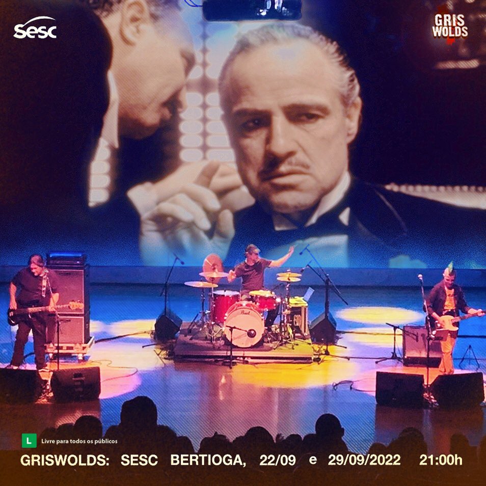 FernandoLazzar9's tweet photo. 🎬 Nas próximas duas quintas-feiras 22 e 29 de setembro, estaremos levando nosso Cine and Roll mais uma vez no maravilhoso Sesc Bertioga! 🎵

#griswolds #griswoldsbrasil #bandagriswolds #cineandroll #punkidz #soundtrack #trilhasonora #musicadecinema #sescbertioga #punkrock https://t.co/m0IO1peCli