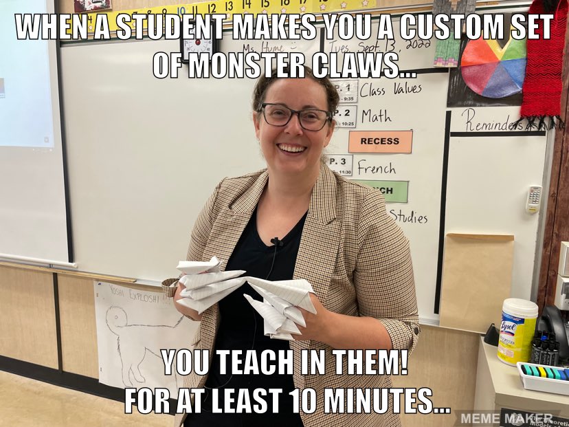 Good morning! This is Ms. Hume and I am so excited to give you a peek into our classroom this week for our first Lakeridge Twitter takeover! This is my 14th year as a teacher and I’ve got an enthusiastic, kind, &amp; creative crew of grade 8s! <a href="/StoonPubSchools/">Saskatoon Public Schools</a>