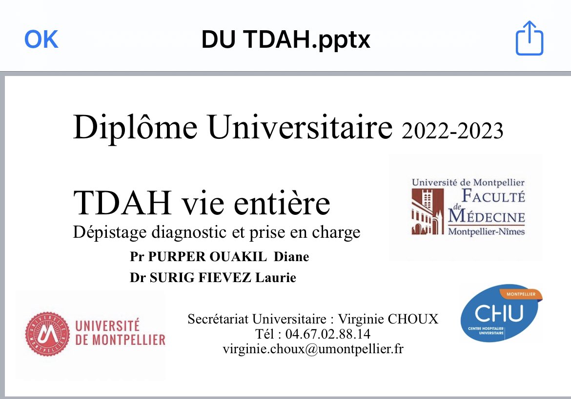 Les inscriptions au DU #TDAH vie entière sont ouvertes à l’<a href="/umontpellier/">Université de Montpellier</a>     sont ouvertes du-diu-facmedecine.umontpellier.fr/diplome-troubl…