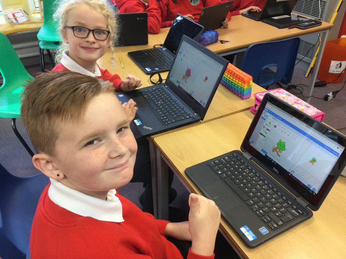 Sesiwn sgiliau sylfaenol codio Scratch arbennig heddiw gyda <a href="/Technocamps/">Technocamps</a> , diolch <a href="/ErylJones12/">Eryl Jones</a> a <a href="/KayVobeMorris/">Kay Morris</a> am drefnu! #NationalCodingWeek <a href="/S4SCoding/">Scratch for Schools Coding</a> #wythnoscodiocenedlaethol #scratch #blockcoding #cymhwysedddigidol